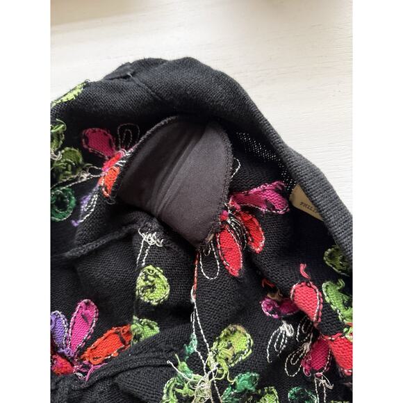 VTG Design Options Phillip Jane Gordon Cardigan Sweater XL Lilly Pad Floral - Picture 8 of 8